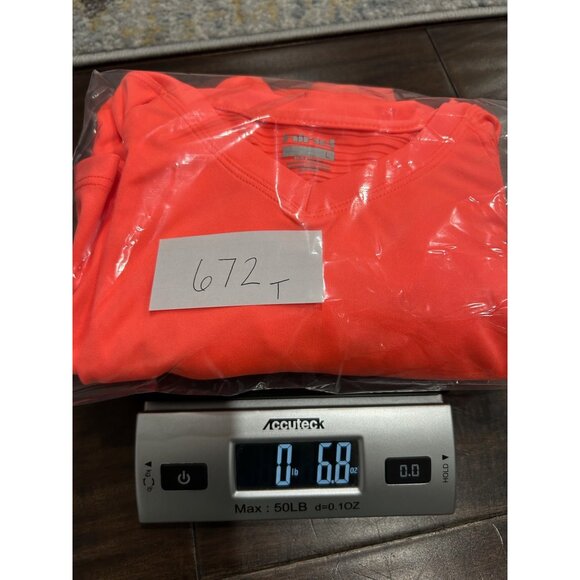 Hind Orange Long Sleeve Activewear Top Size Large Lightweight Gym Athleisure - Picture 10 of 10